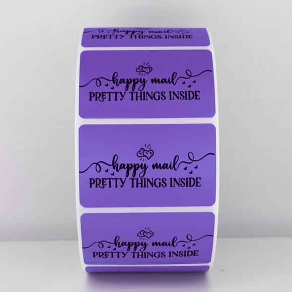 Happy Mail Stickers | Pretty Things Inside Labels | Cute Packaging stickers - Picture 4 of 11
